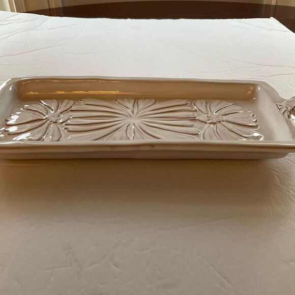 Ceramiche Virginia Pottery Tray. Cream. Made in Tuscany. Beautiful - Picture 8 of 11